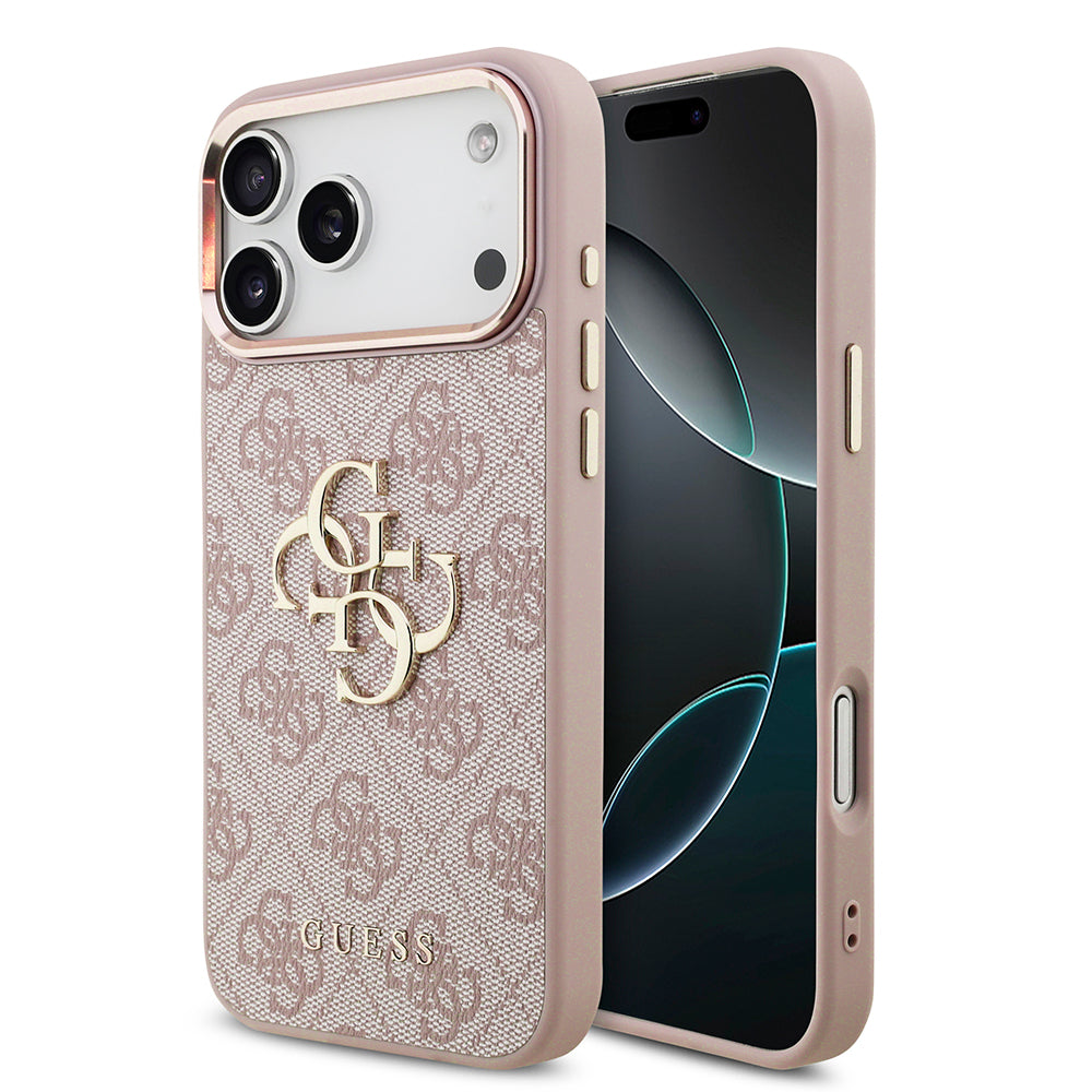 Futrola za Apple iPhone 18 Pro / 17 Pro, Guess, 4G Big Classic Logo, Roze
