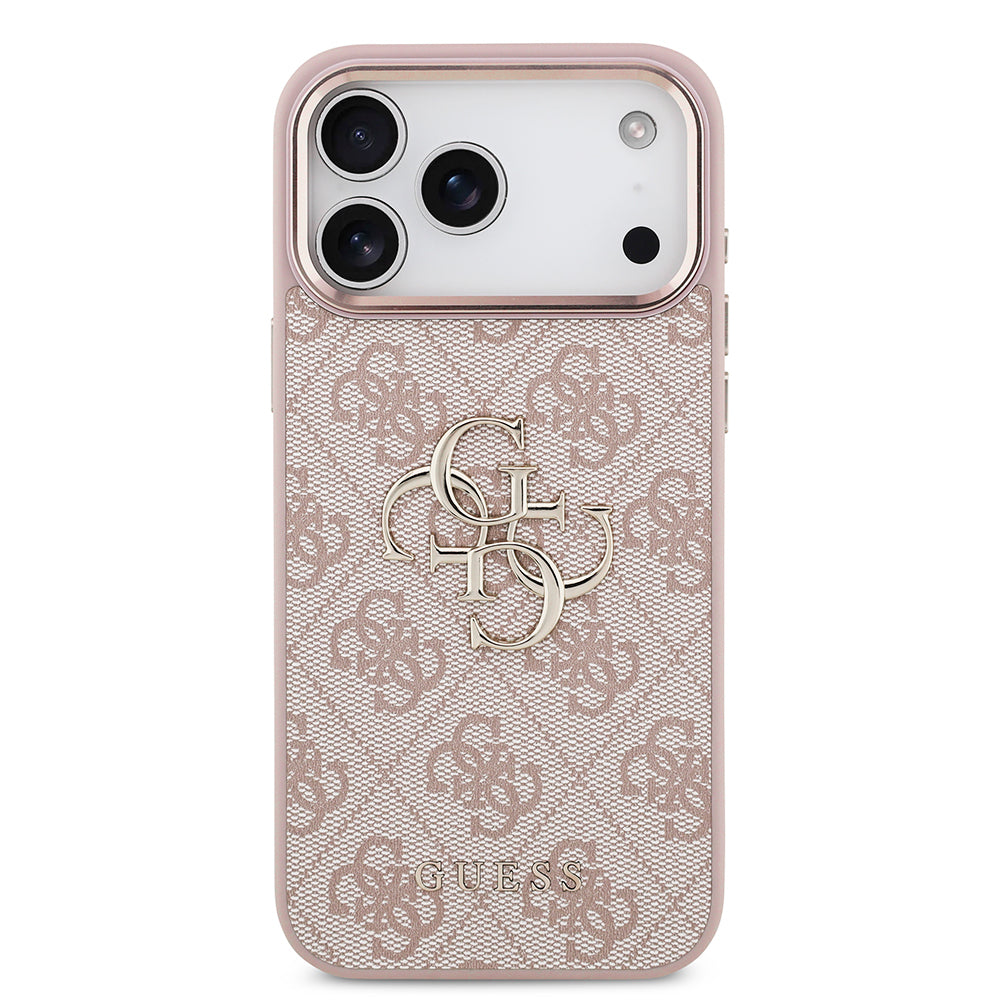 Futrola za Apple iPhone 18 Pro / 17 Pro, Guess, 4G Big Classic Logo, Roze