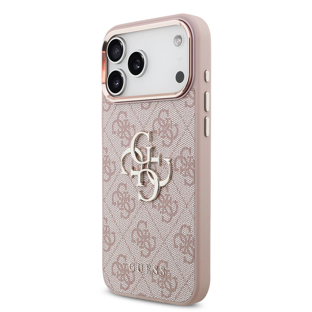 Futrola za Apple iPhone 18 Pro / 17 Pro, Guess, 4G Big Classic Logo, Roze