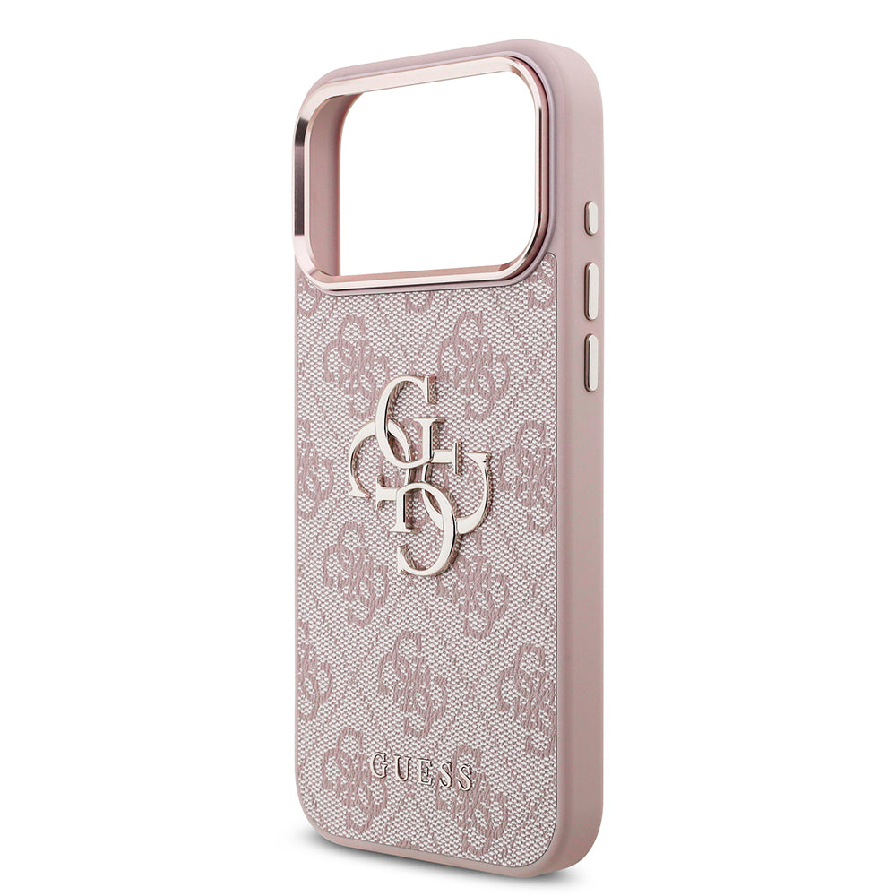 Futrola za Apple iPhone 18 Pro / 17 Pro, Guess, 4G Big Classic Logo, Roze