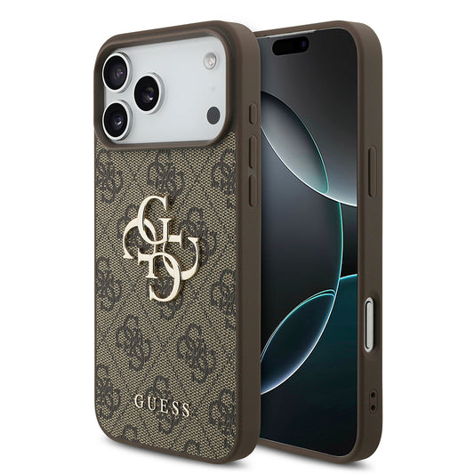 Futrola za Apple iPhone 18 Pro / 17 Pro, Guess, 4G Big Logo, Braon
