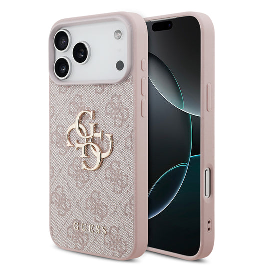 Futrola za Apple iPhone 18 Pro / 17 Pro, Guess, 4G Big Logo, Roze
