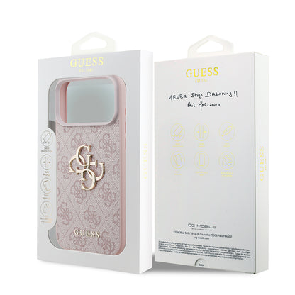 Futrola za Apple iPhone 18 Pro / 17 Pro, Guess, 4G Big Logo, Roze