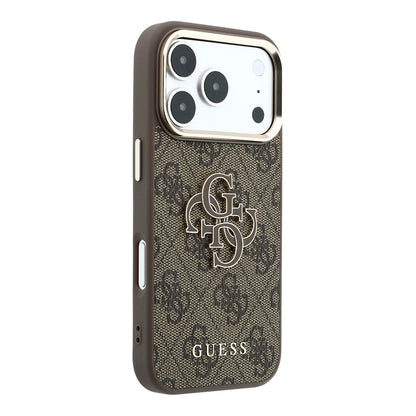 Futrola za Apple iPhone 18 Pro / 17 Pro, Guess, 4G Big Resin Logo, Braon
