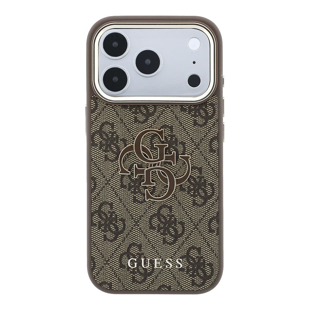 Futrola za Apple iPhone 18 Pro / 17 Pro, Guess, 4G Big Resin Logo, Braon