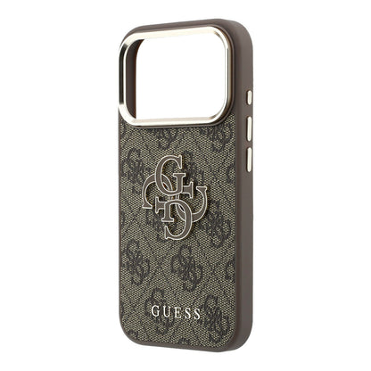 Futrola za Apple iPhone 18 Pro / 17 Pro, Guess, 4G Big Resin Logo, Braon