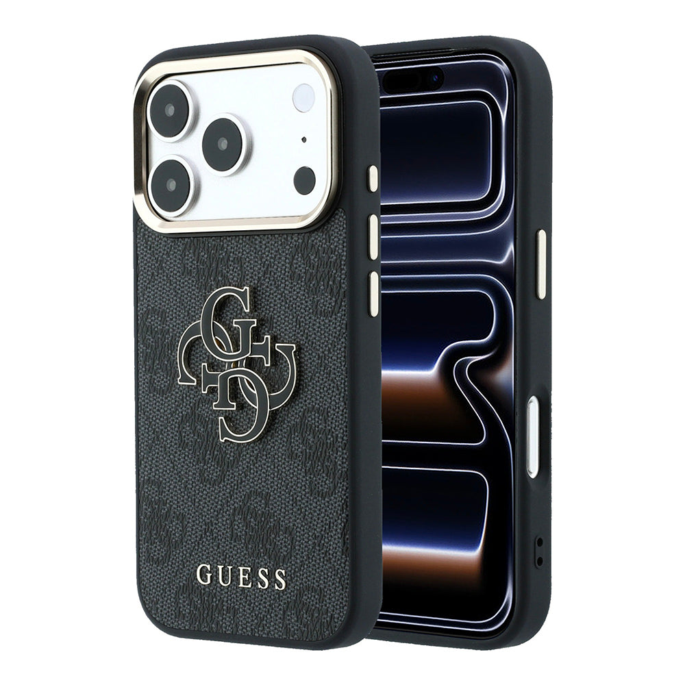 Futrola za Apple iPhone 18 Pro / 17 Pro, Guess, 4G Big Resin Logo, Crna