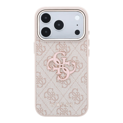 Futrola za Apple iPhone 18 Pro / 17 Pro, Guess, 4G Big Resin Logo, Roze
