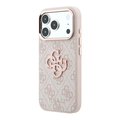 Futrola za Apple iPhone 18 Pro / 17 Pro, Guess, 4G Big Resin Logo, Roze