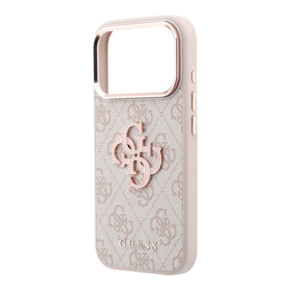 Futrola za Apple iPhone 18 Pro / 17 Pro, Guess, 4G Big Resin Logo, Roze