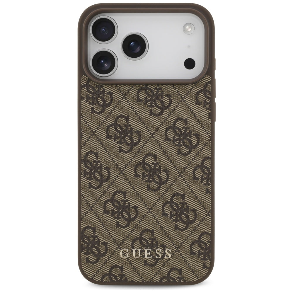 Futrola za Apple iPhone 18 Pro / 17 Pro, Guess, 4G Classic Logo, Braon