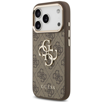 Futrola za Apple iPhone 18 Pro / 17 Pro, Guess, 4G Classic Logo with Strap, zlatnosmeđa
