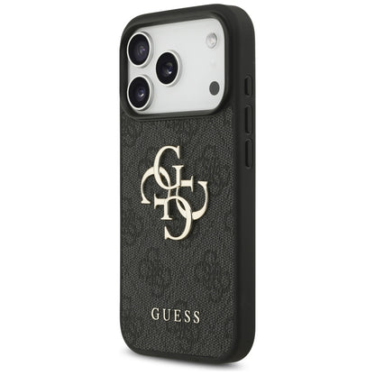 Futrola za Apple iPhone 18 Pro / 17 Pro, Guess, 4G Classic Logo sa trakom, Crna