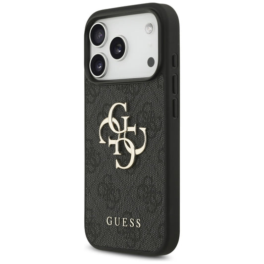Futrola za Apple iPhone 18 Pro / 17 Pro, Guess, 4G Classic Logo sa trakom, Crna
