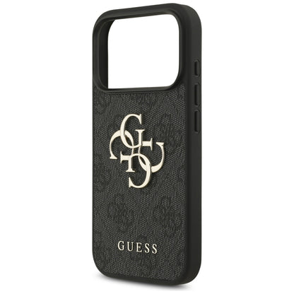 Futrola za Apple iPhone 18 Pro / 17 Pro, Guess, 4G Classic Logo sa trakom, Crna