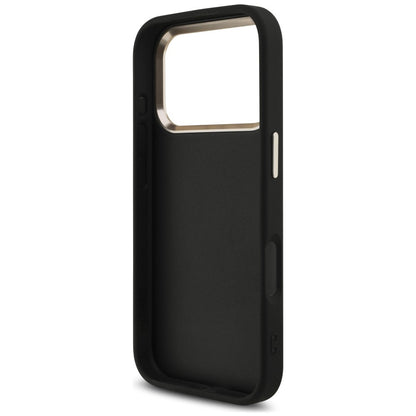 Futrola za Apple iPhone 18 Pro / 17 Pro, Guess, 4G Classic Logo sa trakom, Crno Zlatna
