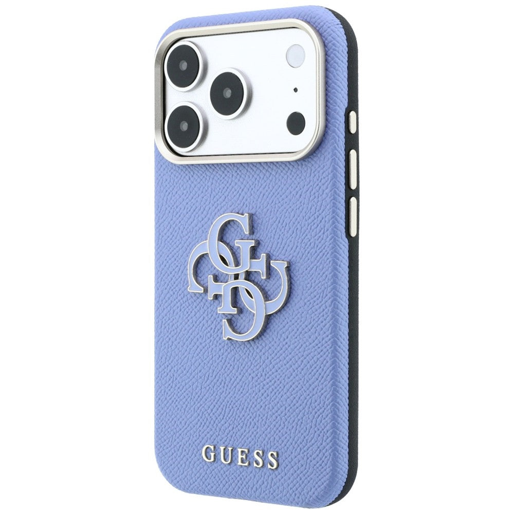 Futrola za Apple iPhone 18 Pro / 17 Pro, Guess, Grained Big Resin Logo, Plava