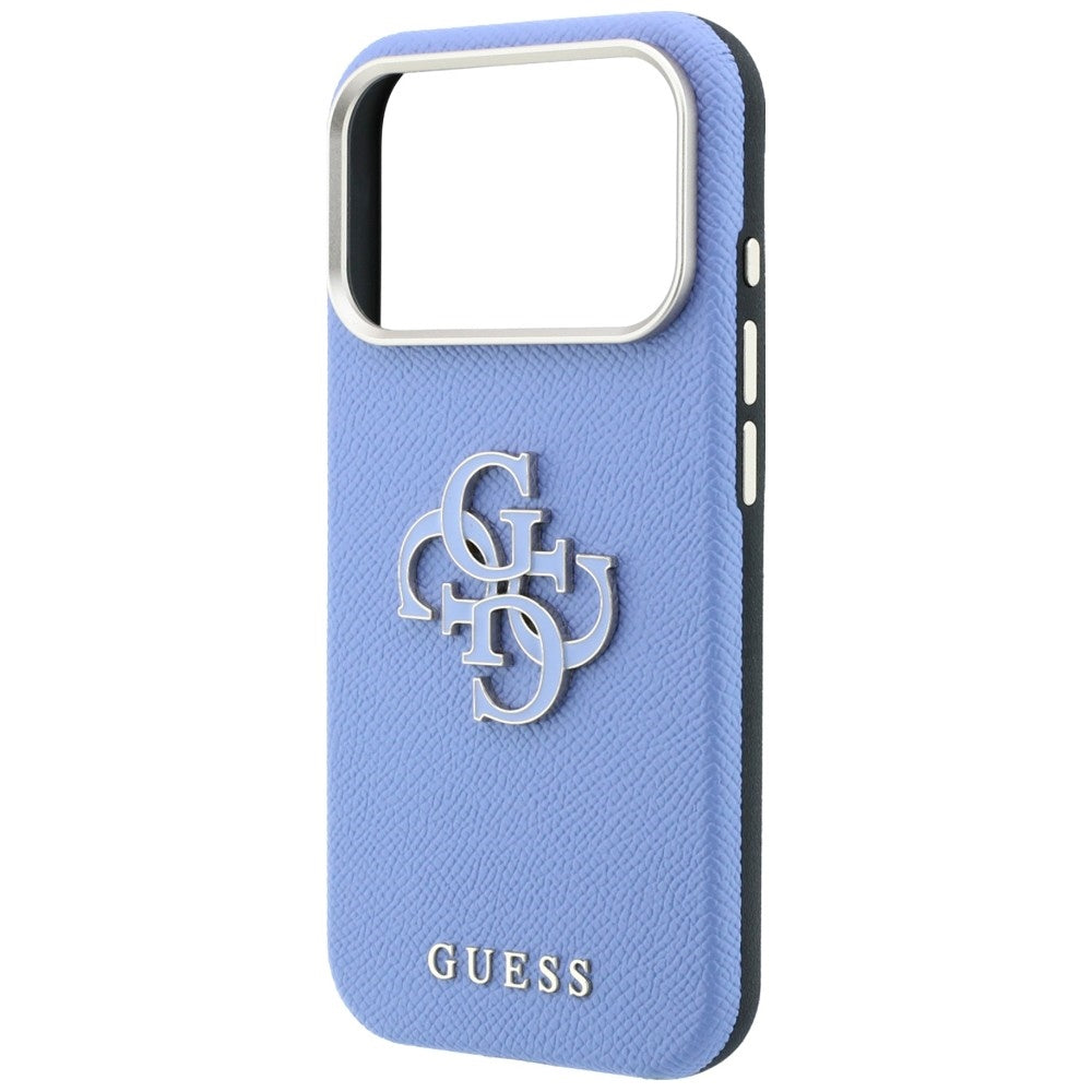 Futrola za Apple iPhone 18 Pro / 17 Pro, Guess, Grained Big Resin Logo, Plava