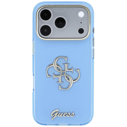 Futrola za Apple iPhone 18 Pro / 17 Pro, Guess, IML 4G Metal Script, Plava
