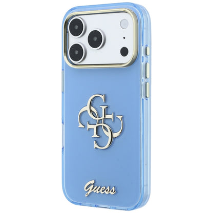 Futrola za Apple iPhone 18 Pro / 17 Pro, Guess, IML 4G Metal Script, Plava