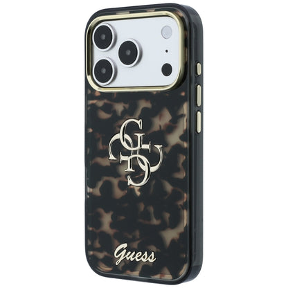 Futrola za Apple iPhone 18 Pro / 17 Pro, Guess, IML 4G Metal Script, Braon