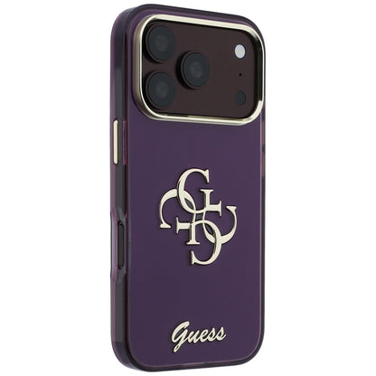 Futrola za Apple iPhone 18 Pro / 17 Pro, Guess, IML 4G Metal Script, Bordo