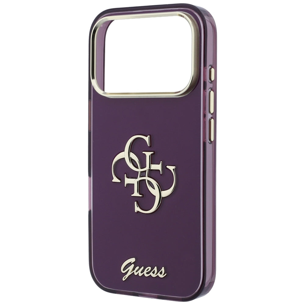 Futrola za Apple iPhone 18 Pro / 17 Pro, Guess, IML 4G Metal Script, Bordo