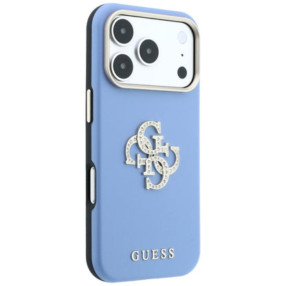 Futrola za Apple iPhone 18 Pro / 17 Pro, Guess, Smooth Big Strass Logo, Plava