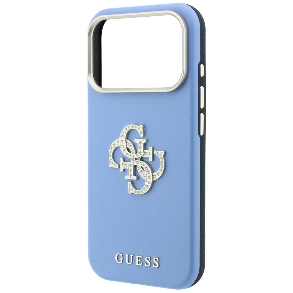 Futrola za Apple iPhone 18 Pro / 17 Pro, Guess, Smooth Big Strass Logo, Plava