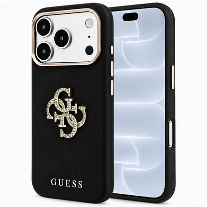 Futrola za Apple iPhone 18 Pro / 17 Pro, Guess, Smooth Big Strass Logo, Crna