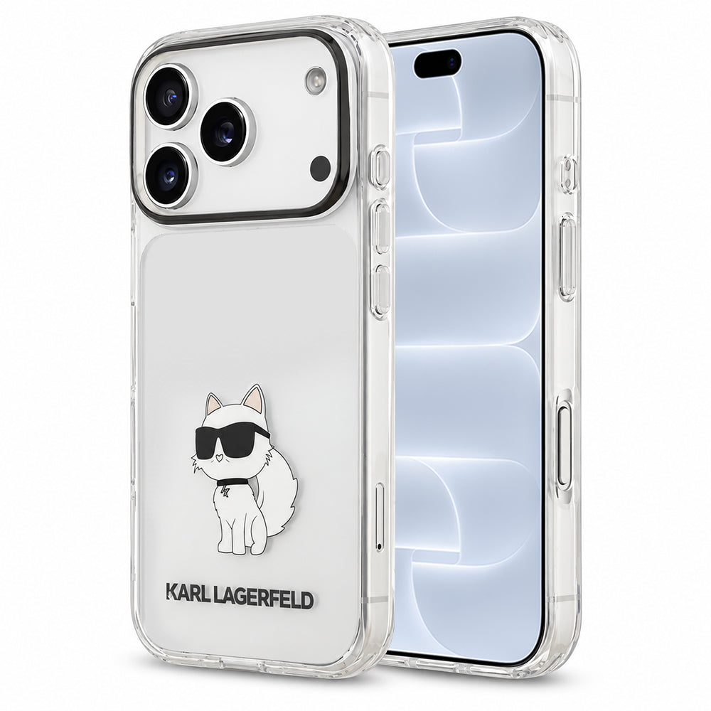 Maska za Apple iPhone 18 Pro / 17 Pro, Karl Lagerfeld, IML Choupette NFT, providna