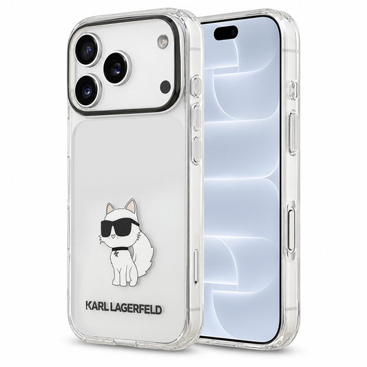 Maska za Apple iPhone 18 Pro / 17 Pro, Karl Lagerfeld, IML Choupette NFT, providna