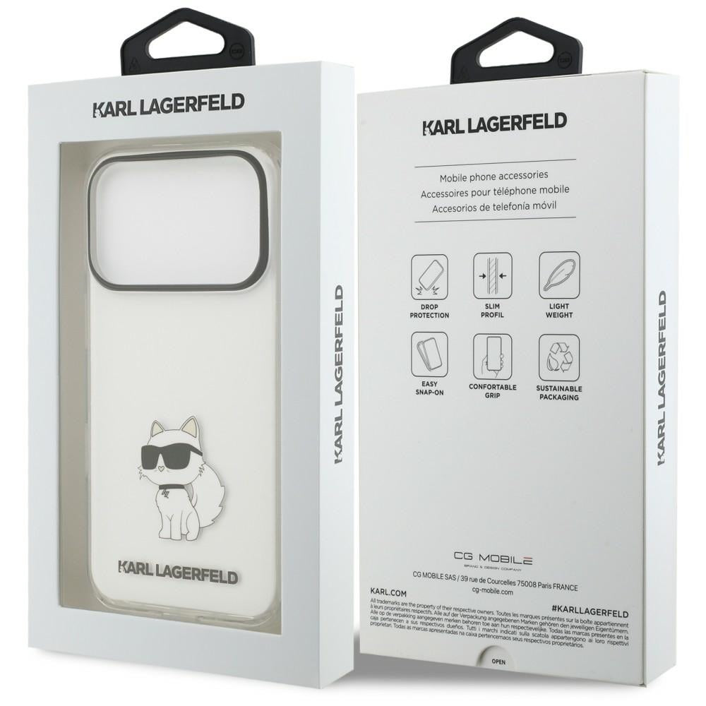 Maska za Apple iPhone 18 Pro / 17 Pro, Karl Lagerfeld, IML Choupette NFT, providna