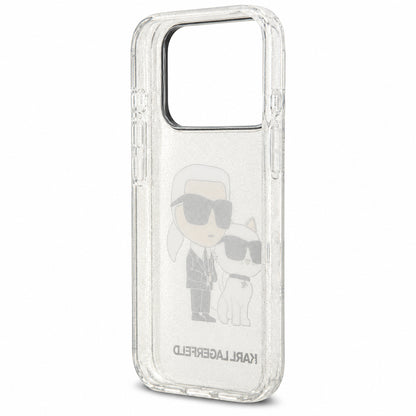 Maska za Apple iPhone 18 Pro / 17 Pro, Karl Lagerfeld, IML Glitter Karl and Choupette NFT, providna