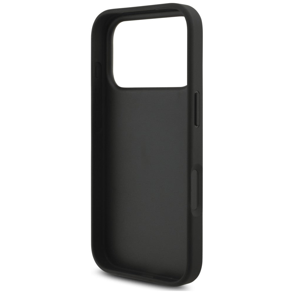 Maska za Apple iPhone 18 Pro / 17 Pro, Karl Lagerfeld, Saffiano Mono Patch Choupette, crna