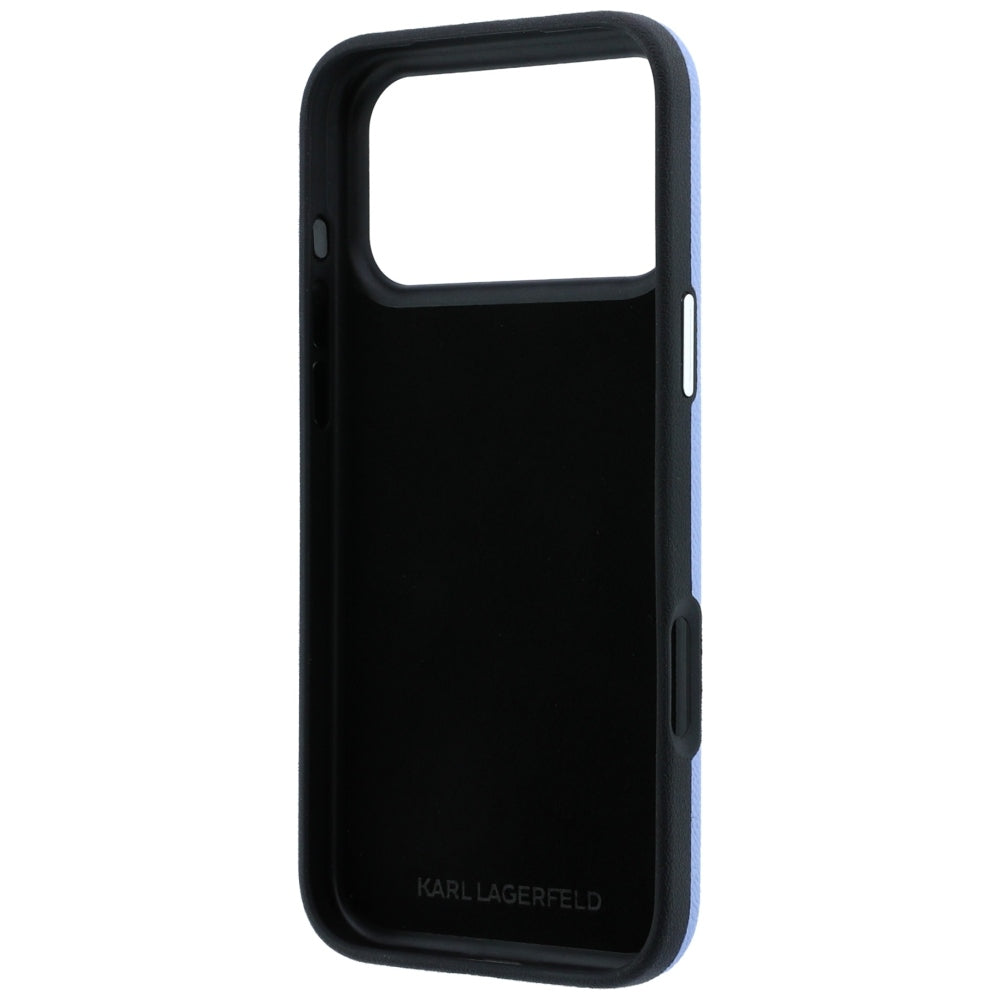 Futrola za Apple iPhone 18 Pro / 17 Pro, Karl Lagerfeld, Smooth Big Resin Signature Logo, Plava