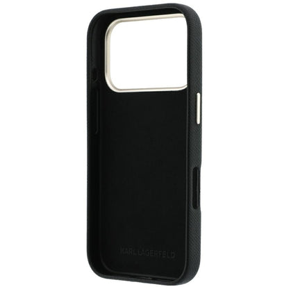 Futrola za Apple iPhone 18 Pro / 17 Pro, Karl Lagerfeld, Smooth Big Resin Signature Logo, Crna