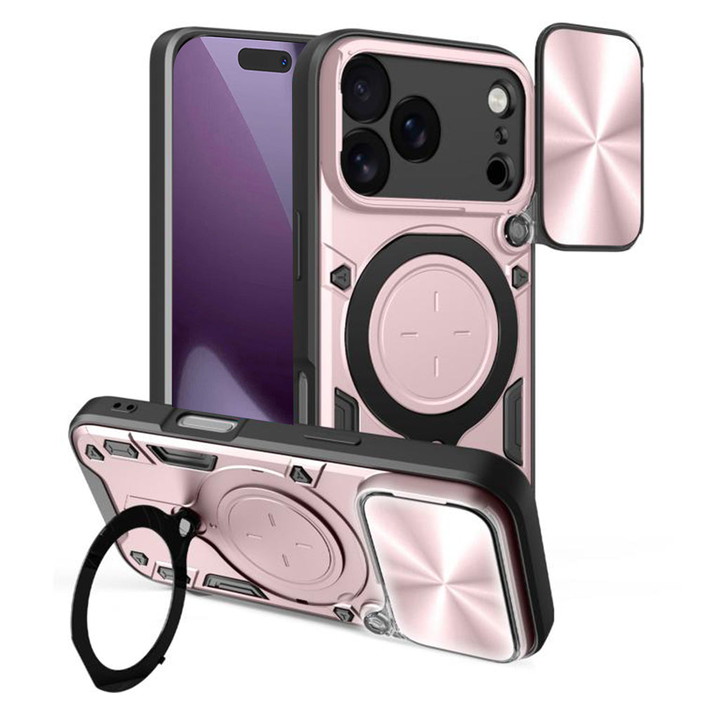 Futrola za Apple iPhone 18 Pro / 17 Pro, Techsuit, CamGuard Pro, Roze Zlatna