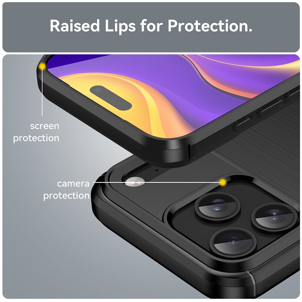 Futrola za Apple iPhone 18 Pro / 17 Pro, Techsuit, Karbon, Crna