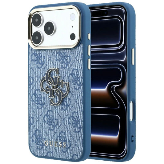 Futrola za Apple iPhone 18 Pro Max / 17 Pro Max, Guess, 4G Big Resin Logo, Plava