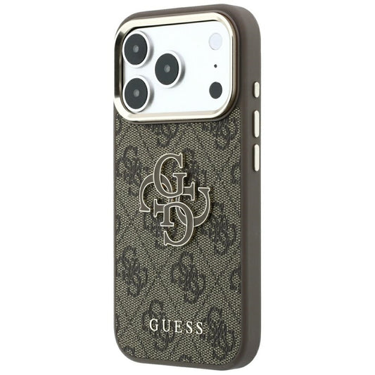 Futrola za Apple iPhone 18 Pro Max / 17 Pro Max, Guess, 4G Big Resin Logo, Braon