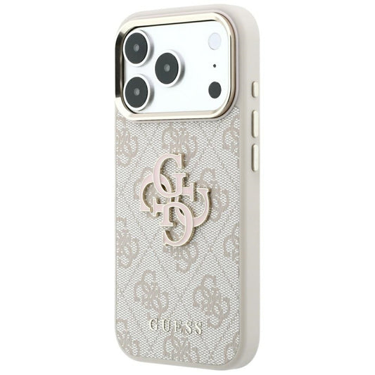 Futrola za Apple iPhone 18 Pro Max / 17 Pro Max, Guess, 4G Big Resin Logo, Roze