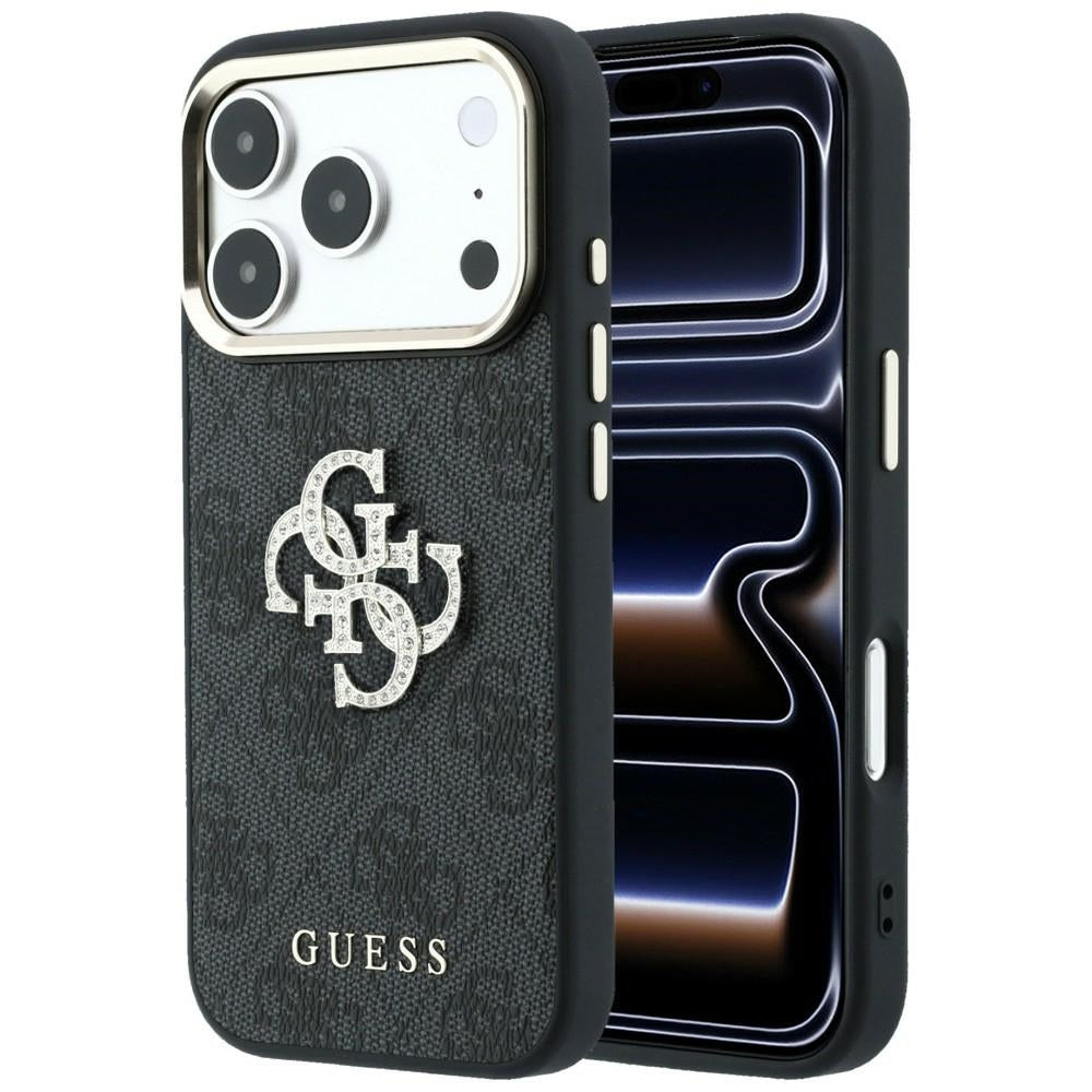 Futrola za Apple iPhone 18 Pro Max / 17 Pro Max, Guess, 4G Big Strass Logo, Crna