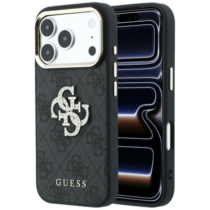 Futrola za Apple iPhone 18 Pro Max / 17 Pro Max, Guess, 4G Big Strass Logo, Crna