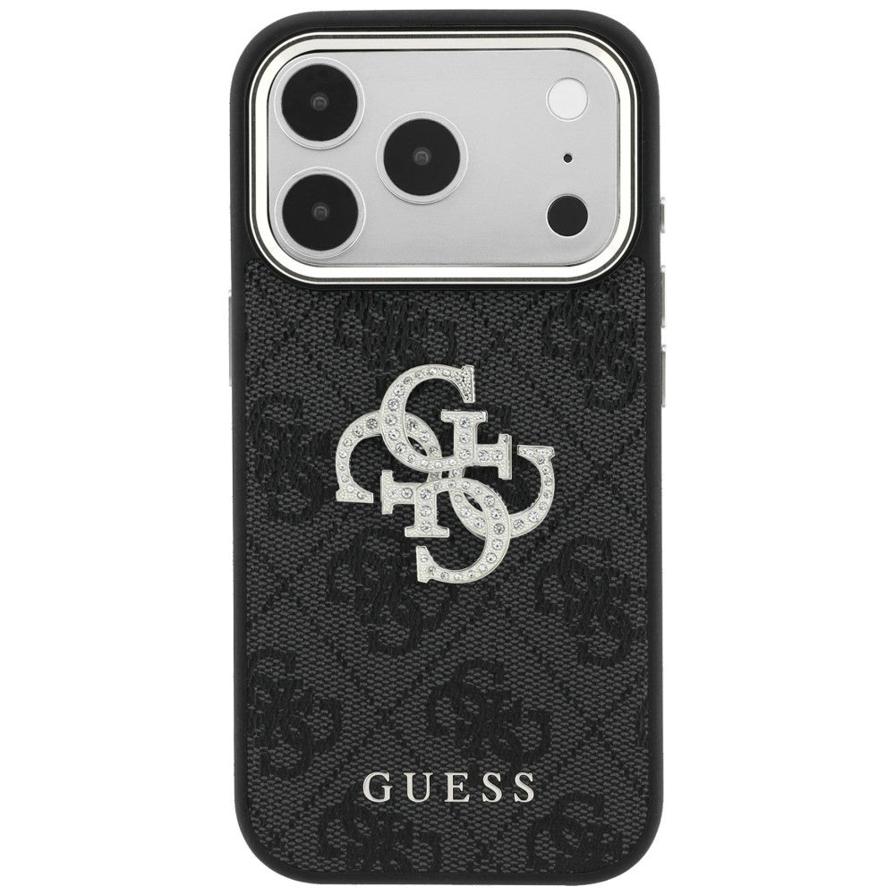 Futrola za Apple iPhone 18 Pro Max / 17 Pro Max, Guess, 4G Big Strass Logo, Crna
