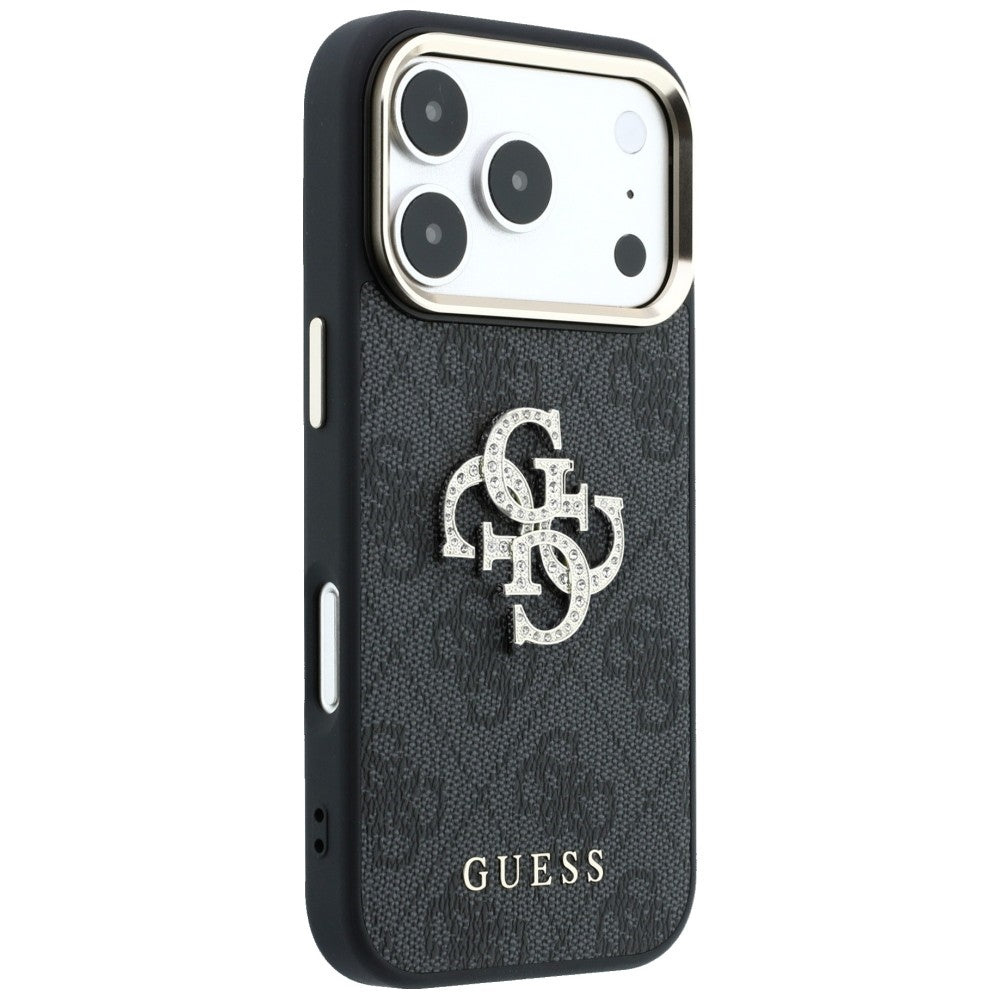 Futrola za Apple iPhone 18 Pro Max / 17 Pro Max, Guess, 4G Big Strass Logo, Crna