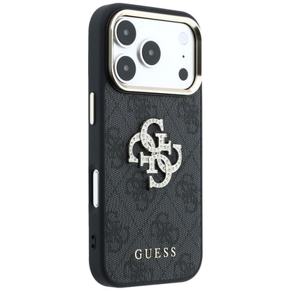 Futrola za Apple iPhone 18 Pro Max / 17 Pro Max, Guess, 4G Big Strass Logo, Crna