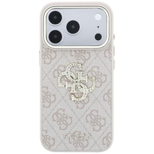 Futrola za Apple iPhone 18 Pro Max / 17 Pro Max, Guess, 4G Big Strass Logo, Roze