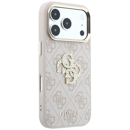 Futrola za Apple iPhone 18 Pro Max / 17 Pro Max, Guess, 4G Big Strass Logo, Roze