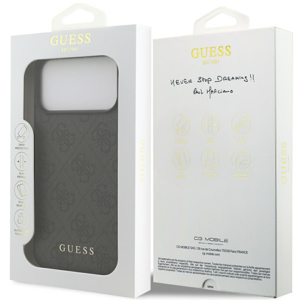 Futrola za Apple iPhone 18 Pro Max / 17 Pro Max, Guess, 4G Classic Logo, Crna